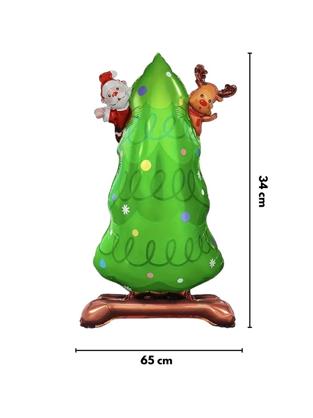 Yeşil  Çam Ağacı Model Parti Balonu-1
