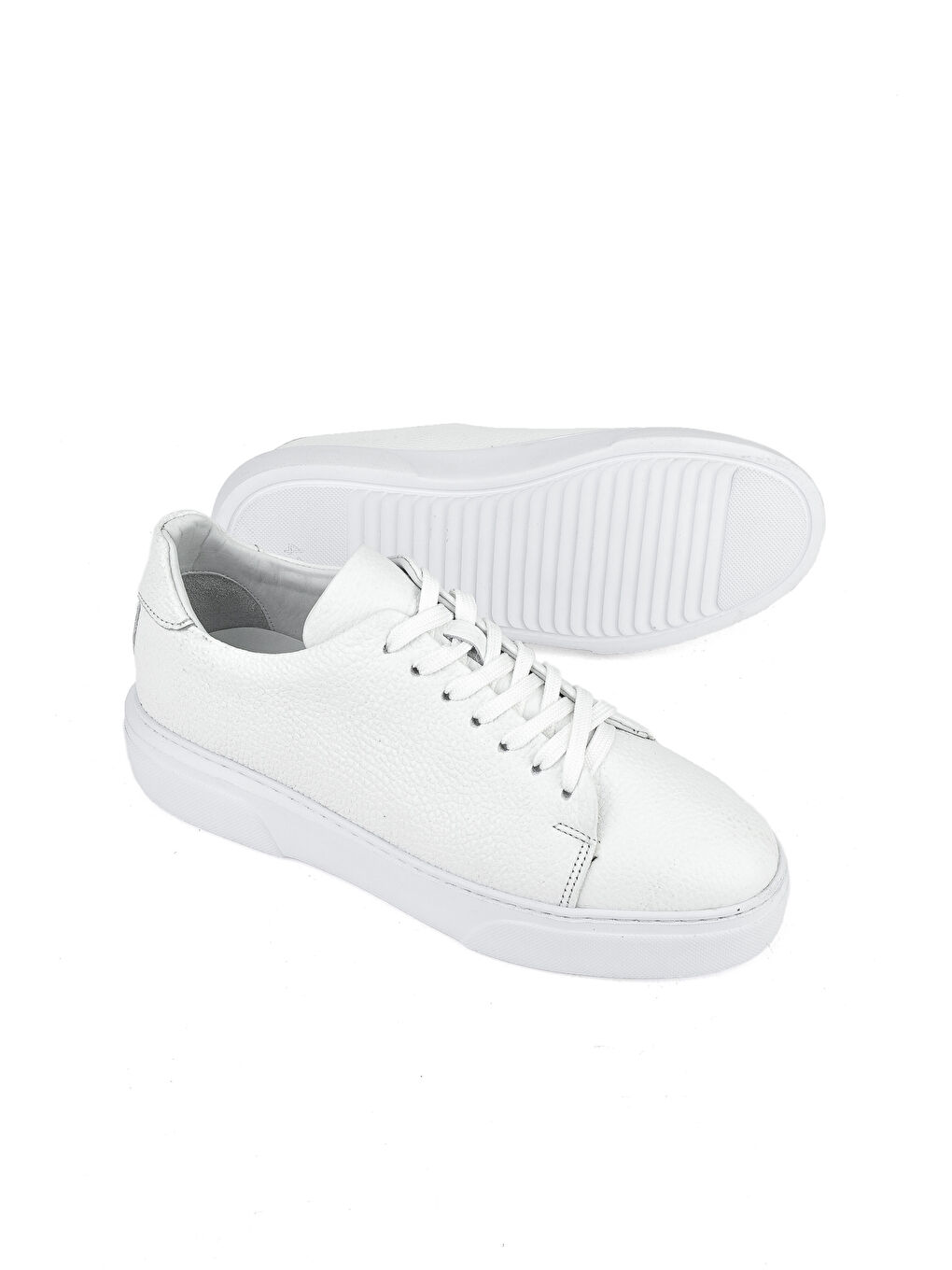 Erkek Hakiki Deri Sneaker 151423Z511 Beyaz-3