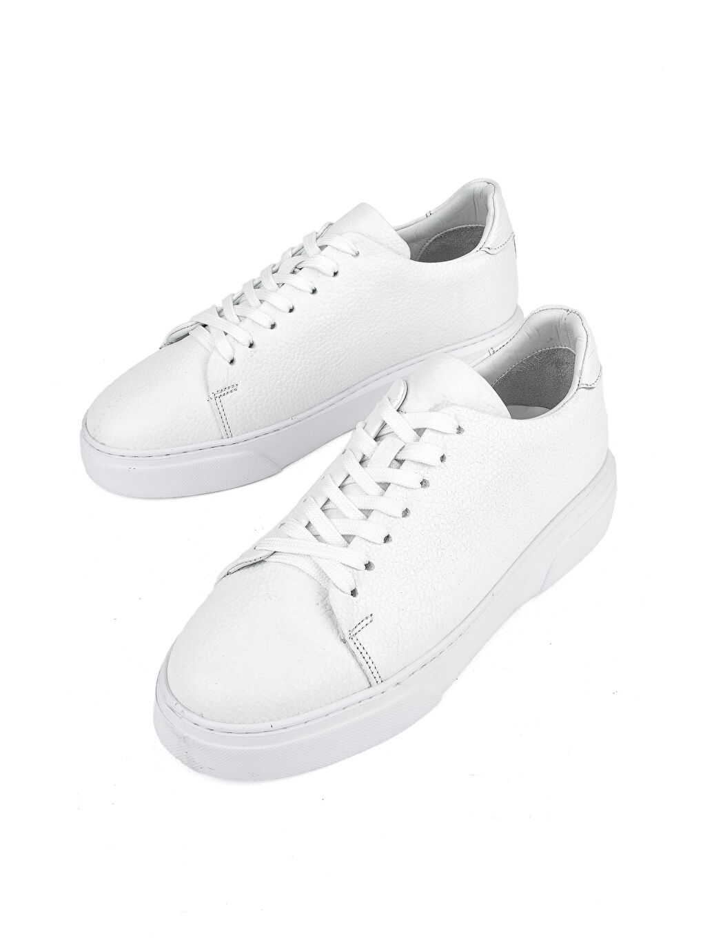 Erkek Hakiki Deri Sneaker 151423Z511 Beyaz-4