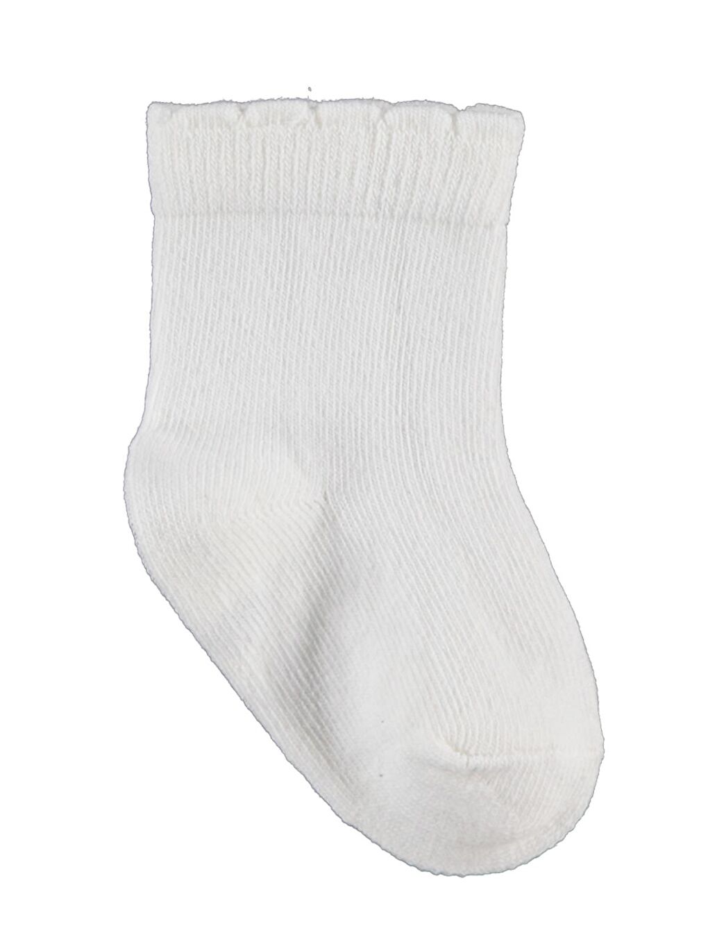 Beyaz Baby Dantel ve Fiyonk Aksesuarlı 3'lü 6-18 Ay Bebek Kız Çorap Set - Standart 12 Ay-1