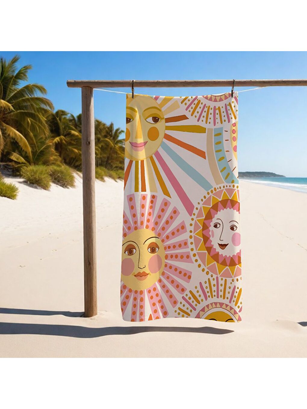 Karışık Renkli Desenli Havlu 75x150 cm   Plaj   Banyo Kullanımına Uygun   Hızlı Kuruyan Yumuşak Kumaş