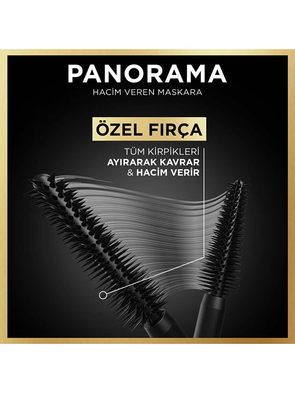 L'Oreal Paris Siyah Panorama Hacim Veren Maskara Siyah - 4