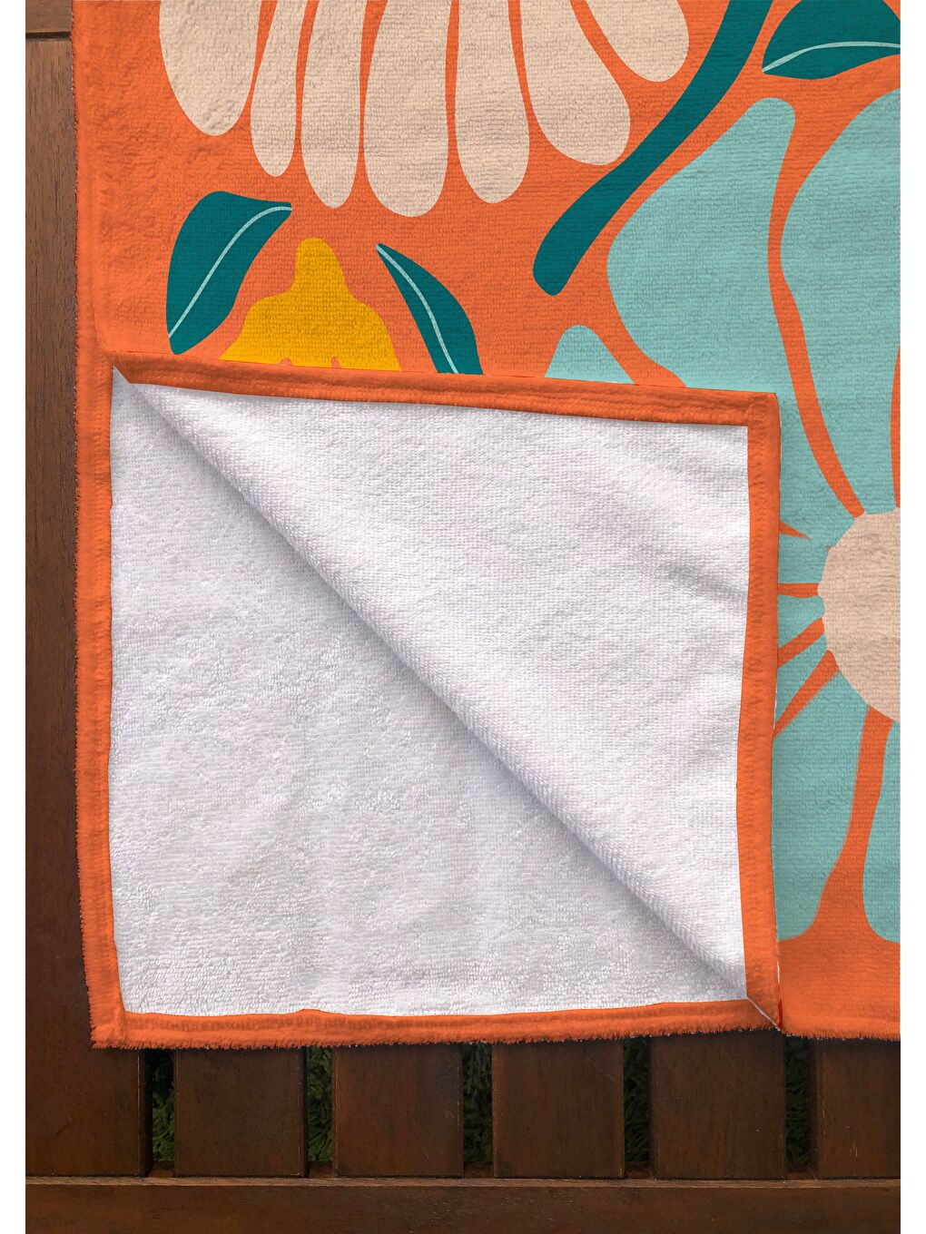 Karışık Renkli Çiçek Desenli Havlu 75x150 cm   Plaj   Banyo Kullanımına Uygun   Hızlı Kuruyan Yumuşak Kumaş-1