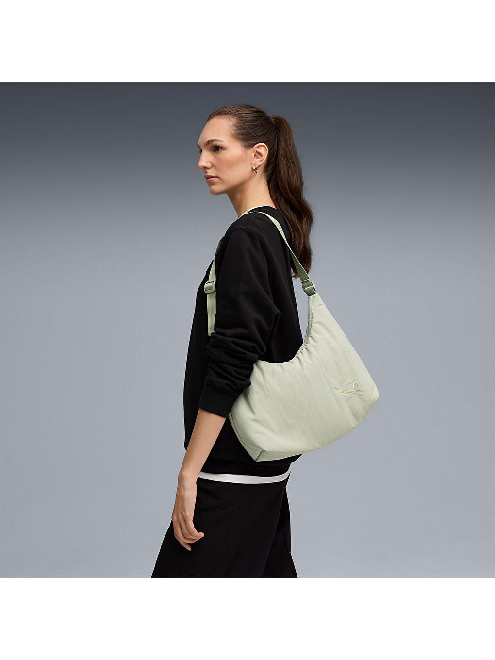 Her Slouchy Hobo Kadın Yeşil Omuz Çantası-4