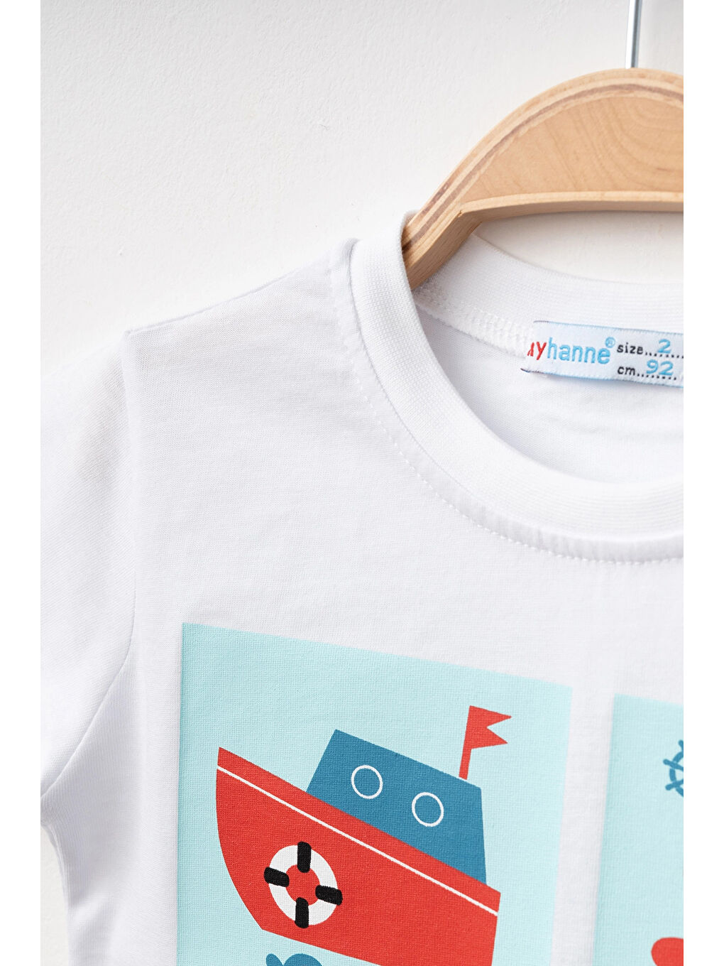 Beyaz Explore Baskılı Erkek Tişört 50101-2