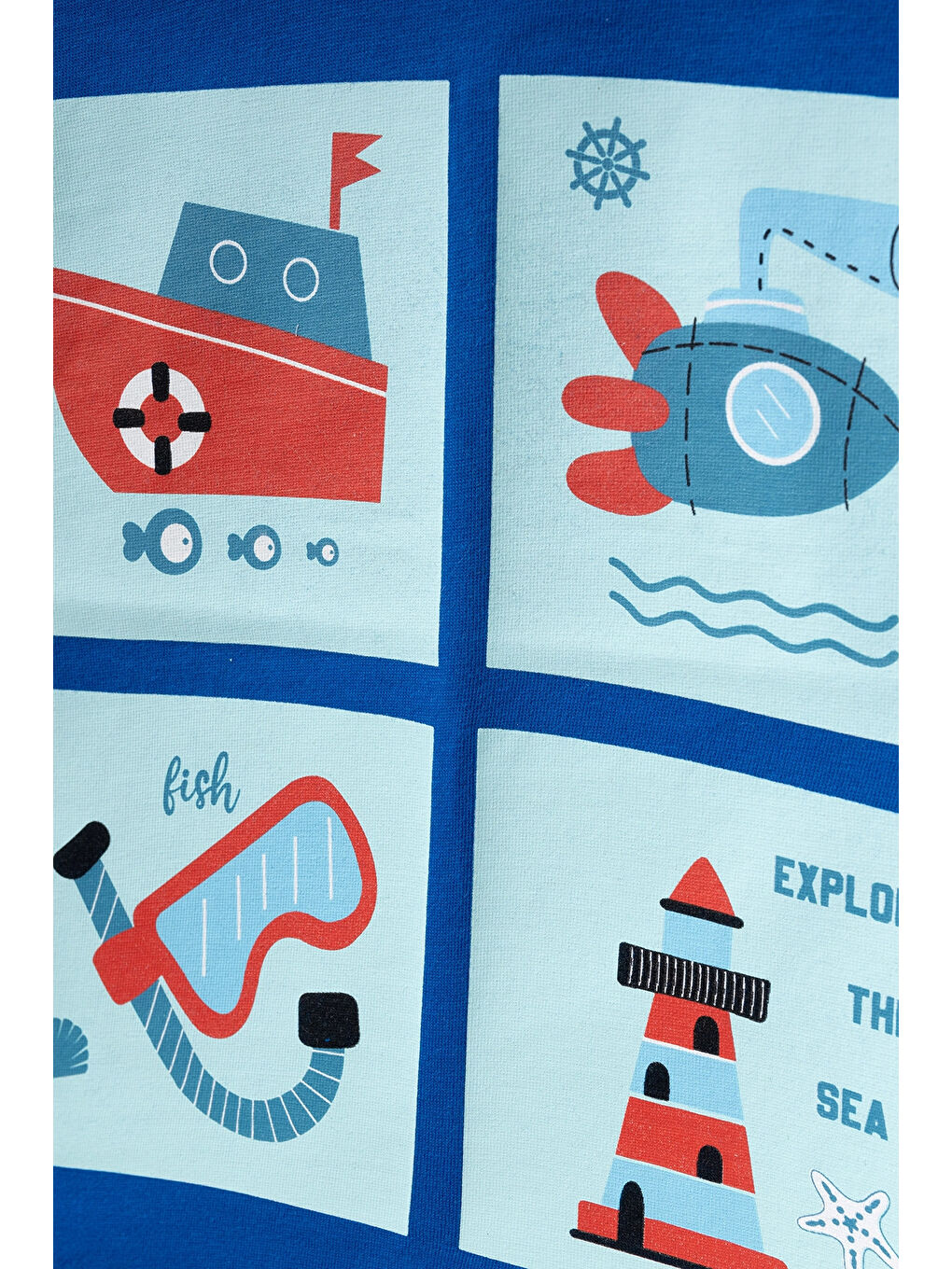 Mavi Explore Baskılı Erkek Tişört 50101-1