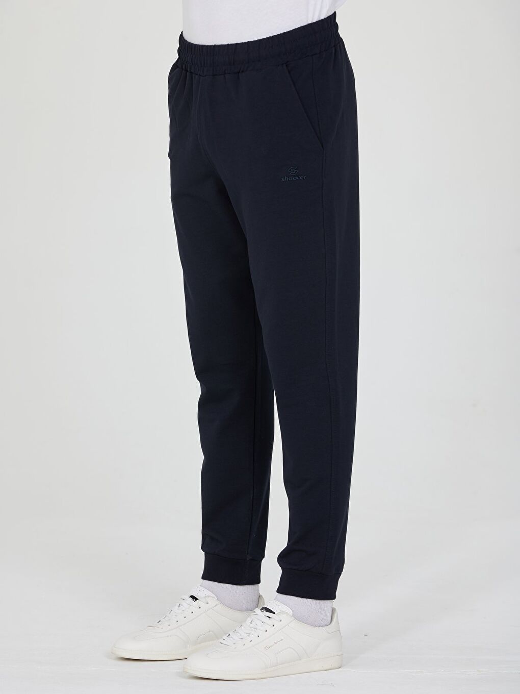 Lacivert Erkek Slim Fit Eşofman Altı Lastikli Paça Günlük Spor Alt Yan Cepli