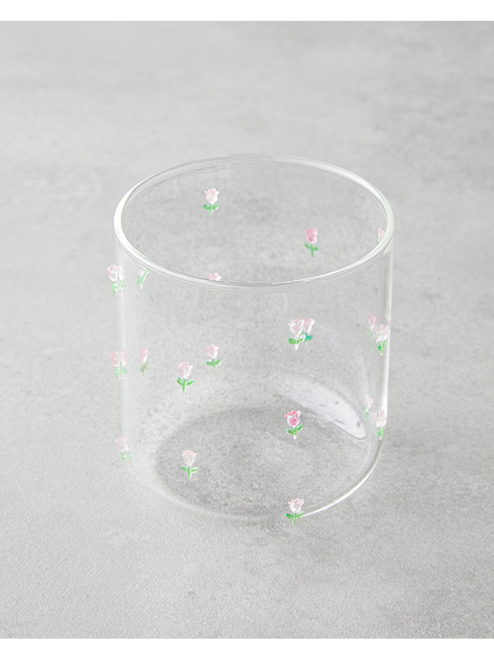 Renksiz Floral Blossom Borosilikat 2'li Bardak 360 ml Şeffaf-1
