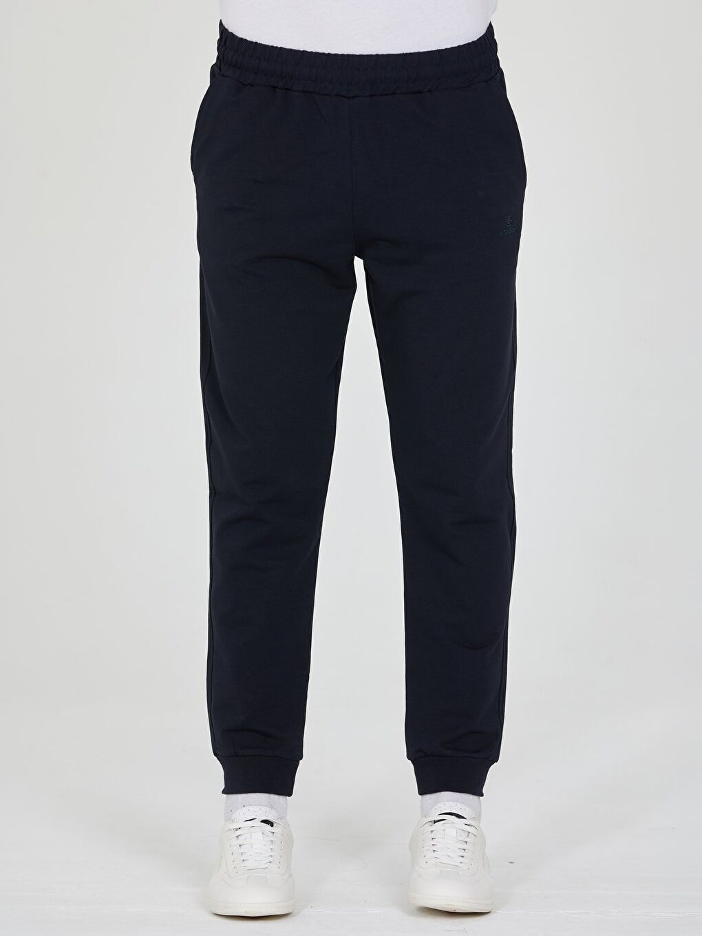 Lacivert Erkek Slim Fit Eşofman Altı Lastikli Paça Günlük Spor Alt Yan Cepli-1