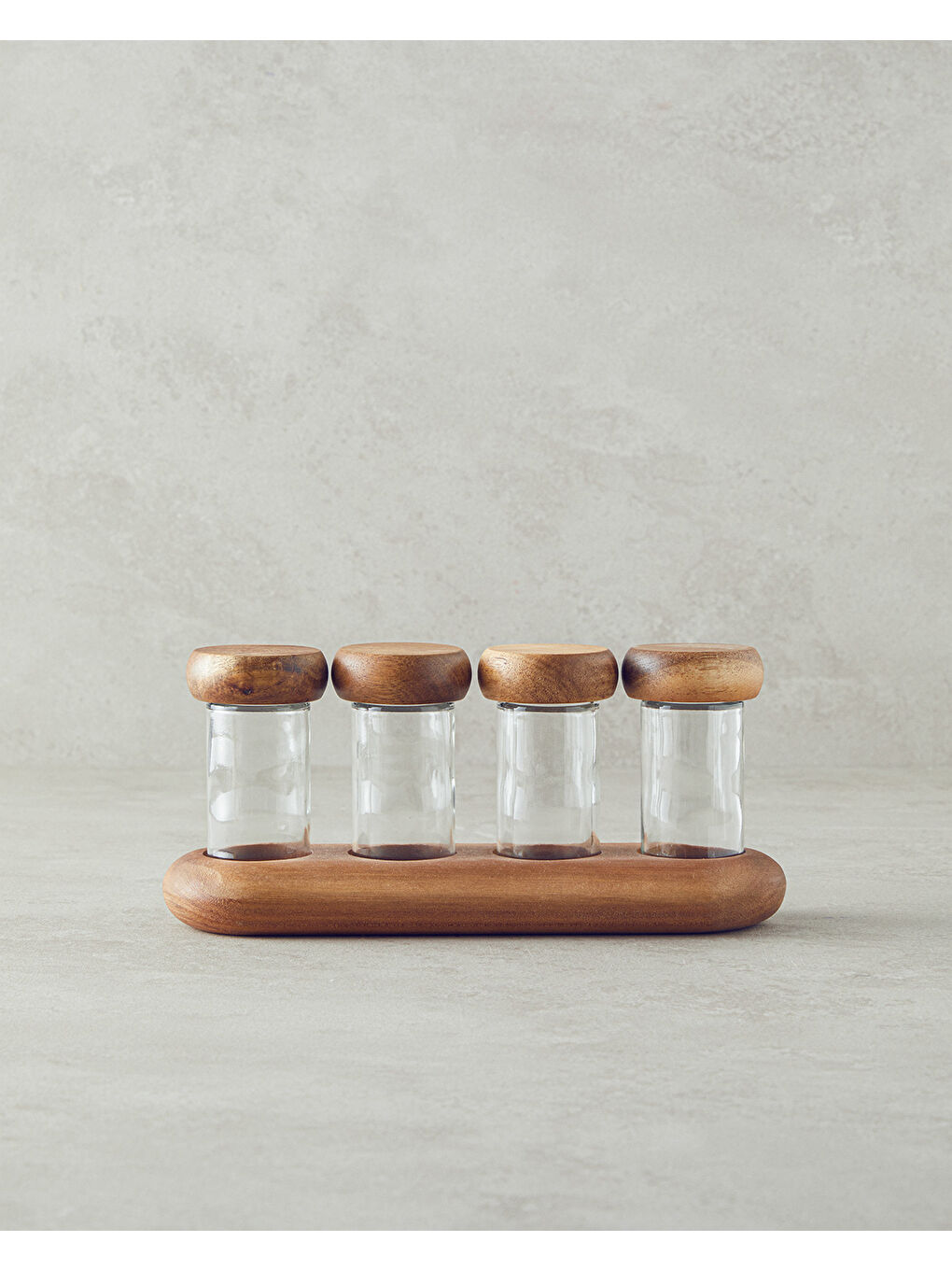 Renksiz Zosia Cam 4'lü Baharatlık Şeffaf