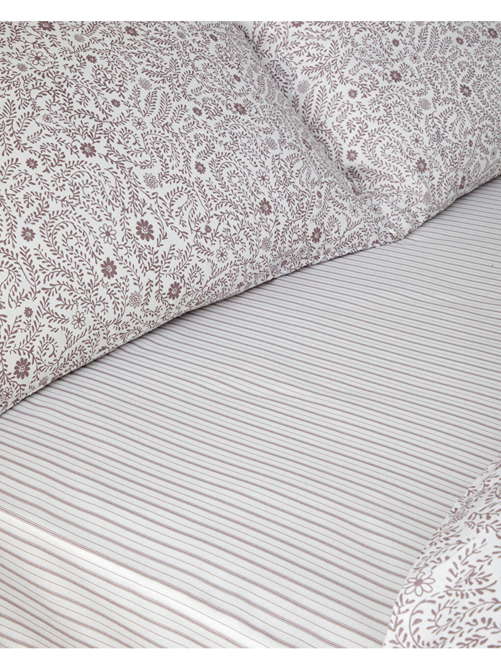 Ivy Blush Kolay Ütülenir Çarşaflı Çift Kişilik Nevresim Takımı 200x220 cm Mor-4