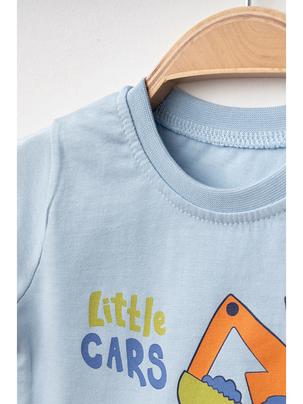 Myhanne Turkuaz Little Cars Baskılı Erkek Bebek Tişört 2009 - 2
