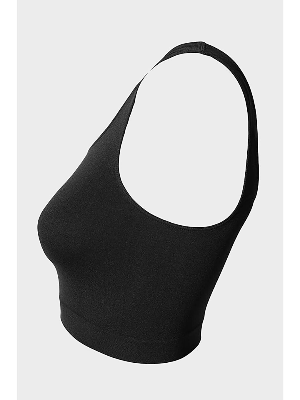 Siyah Kalın Askılı Seamless Büstiyer-1