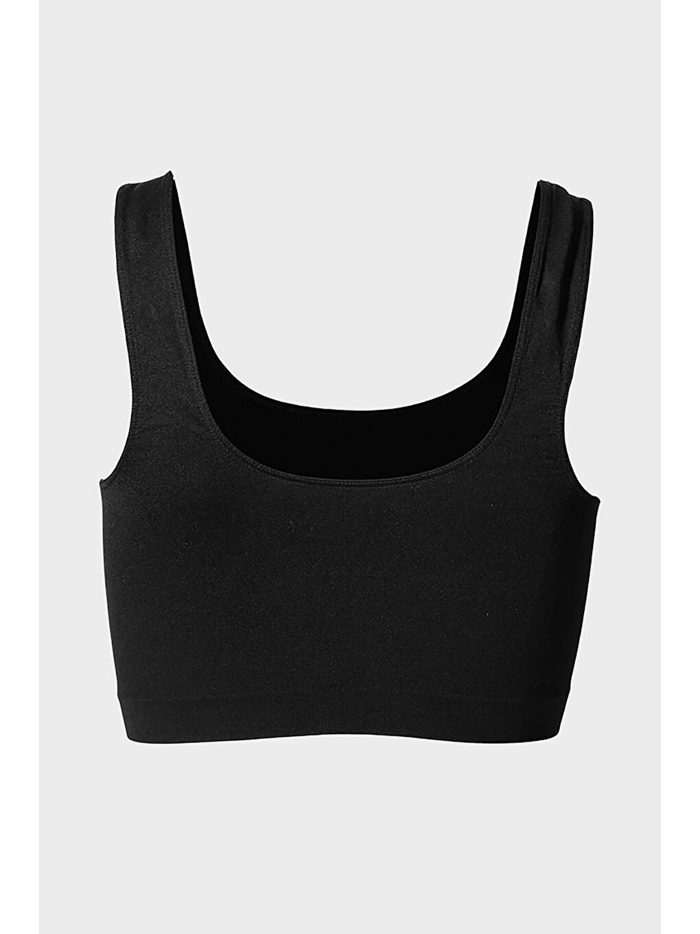Siyah Kalın Askılı Seamless Büstiyer-2