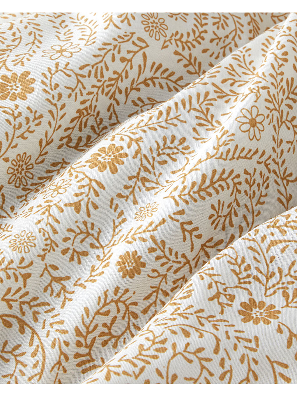 Sarı Ivy Blush Kolay Ütülenir Çarşaflı Çift Kişilik Nevresim Takımı 200x220 cm Hardal-5