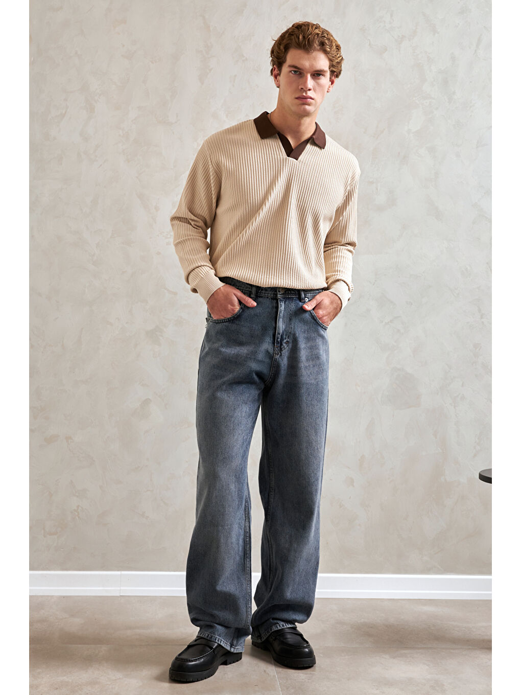 Mavi Erkek Ekstra Baggy Jean Pantolon-4