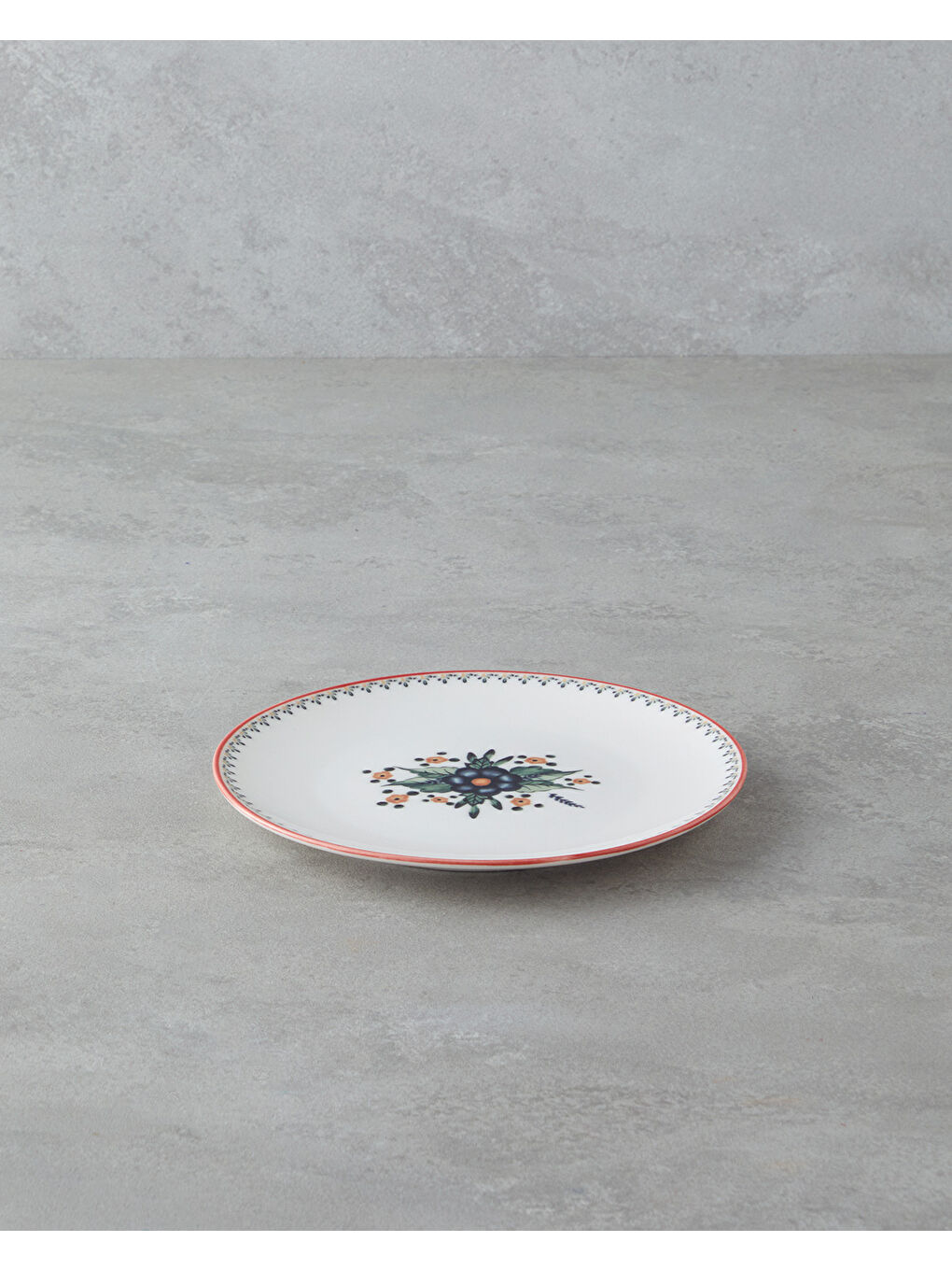 Beyaz Whimsical Bone Porselen Pasta Tabağı 19 cm Renkli-1