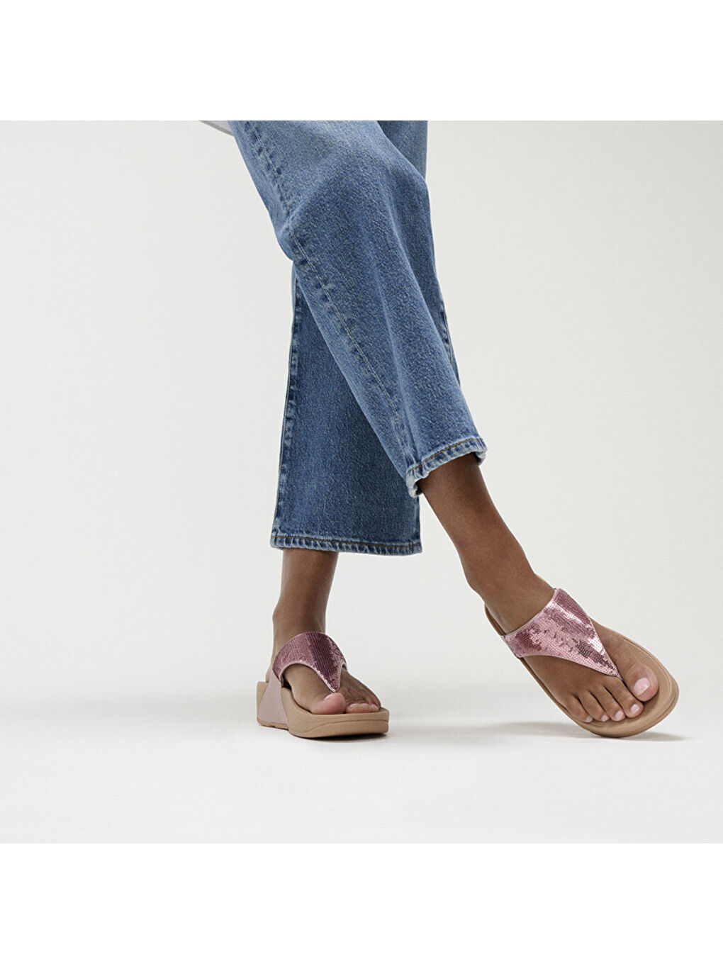 Kadın Pembe Parmak Arası Terlik-1