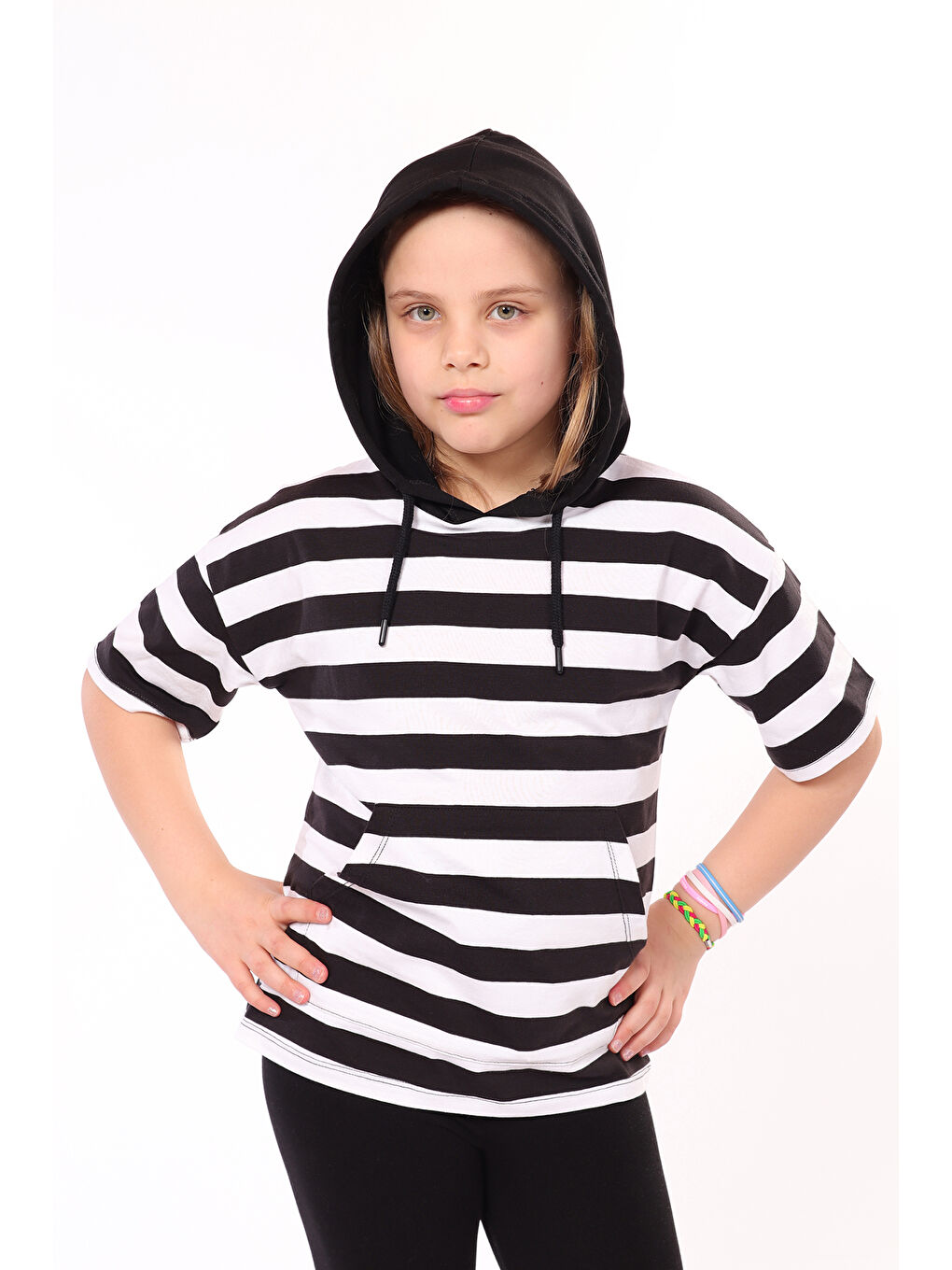 Siyah Kız Çocuk Tişört