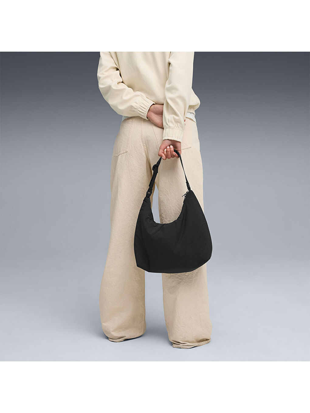 Her Slouchy Hobo Kadın Siyah Omuz Çantası-4