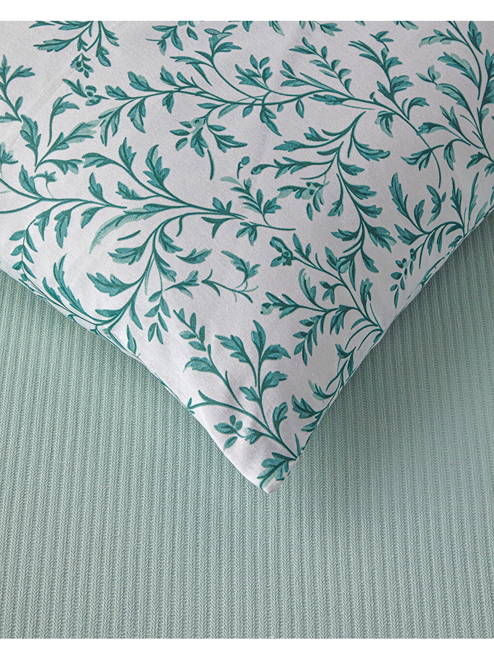 Pretty ivy Soft Tek Kişilik Pike Takımı 150x220 cm Açık Yeşil-3