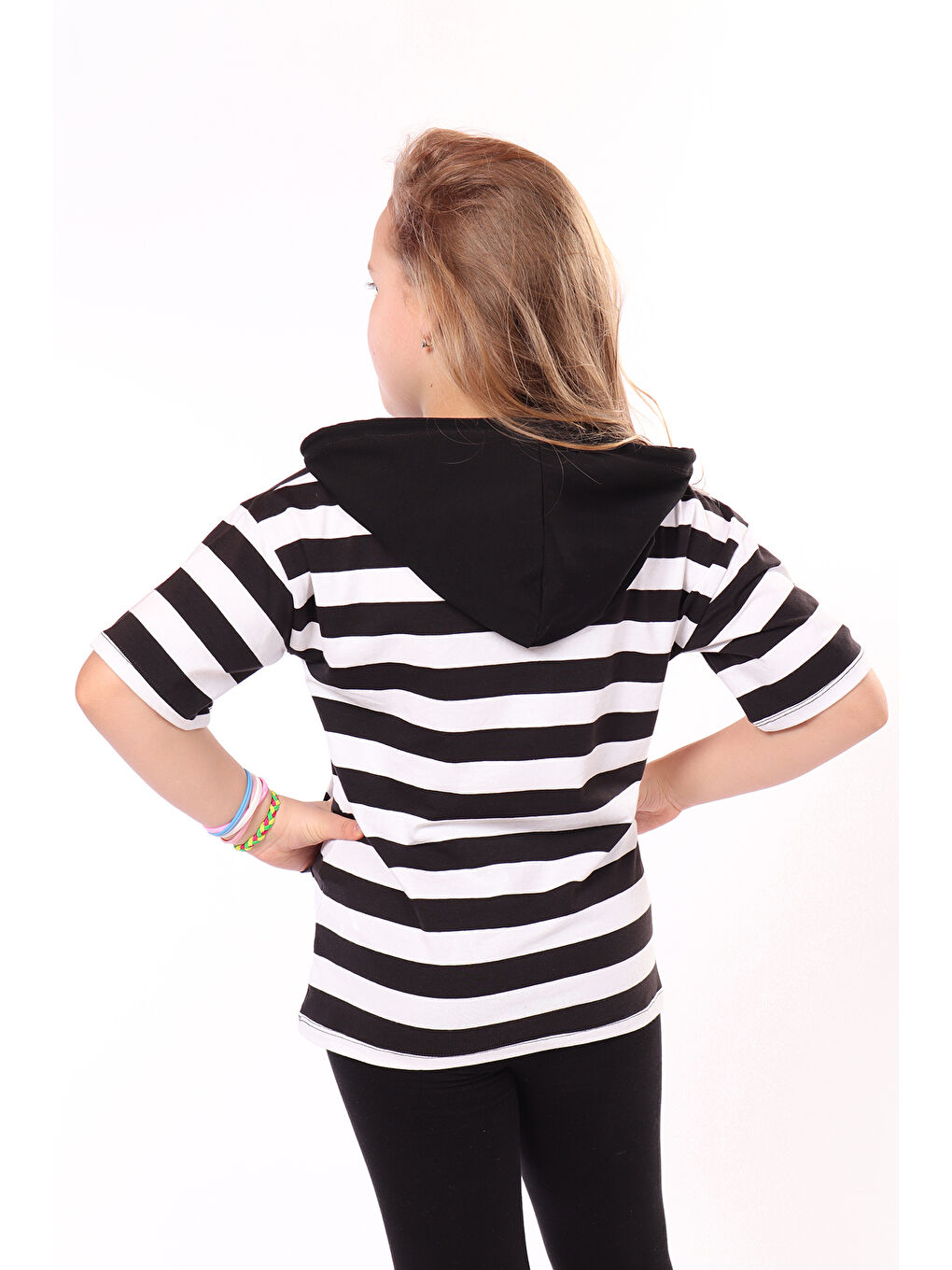 Siyah Kız Çocuk Tişört-2