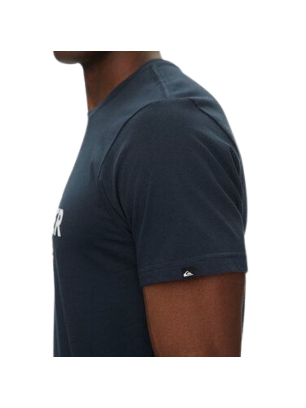 Lacivert Typed Out Erkek Tişört-2