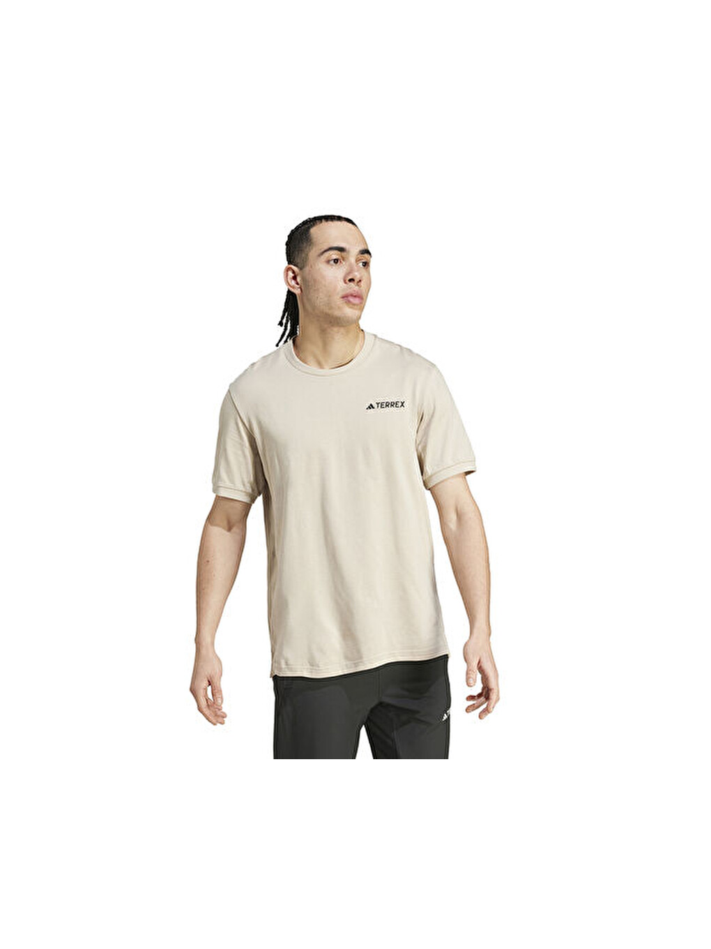Xpl Logo Tee Erkek Antrenman Tişörtü In6504 Bej-2