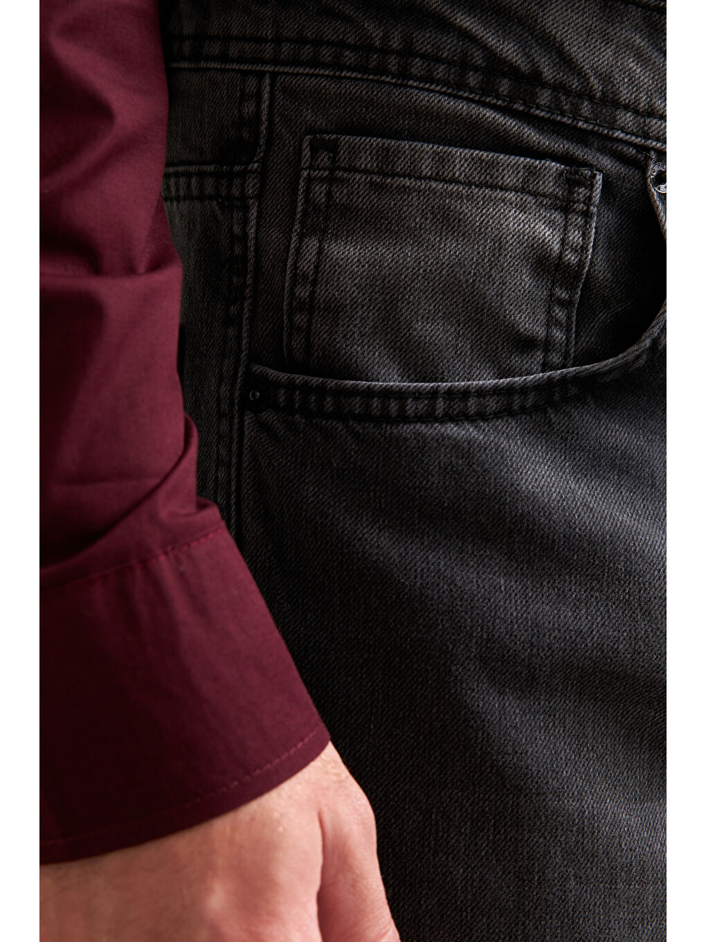 Gri Erkek Ekstra Baggy Jean Pantolon-6