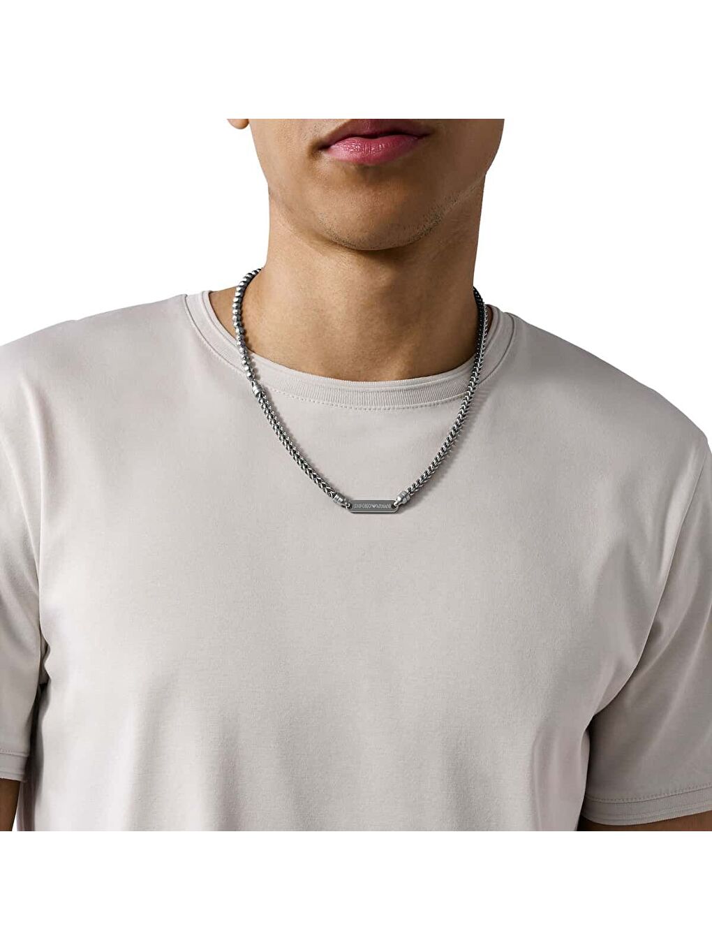 Gri AJEGS3182-040 Erkek Kolye-2