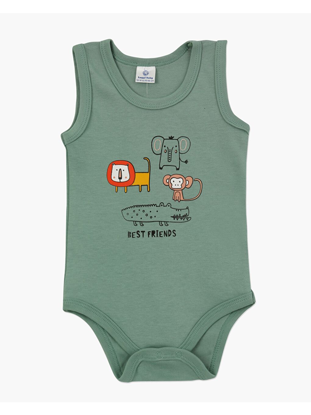 Mor Bisiklet Yaka Erkek Bebek Atlet Çıtçıtlı Body 2'li-1