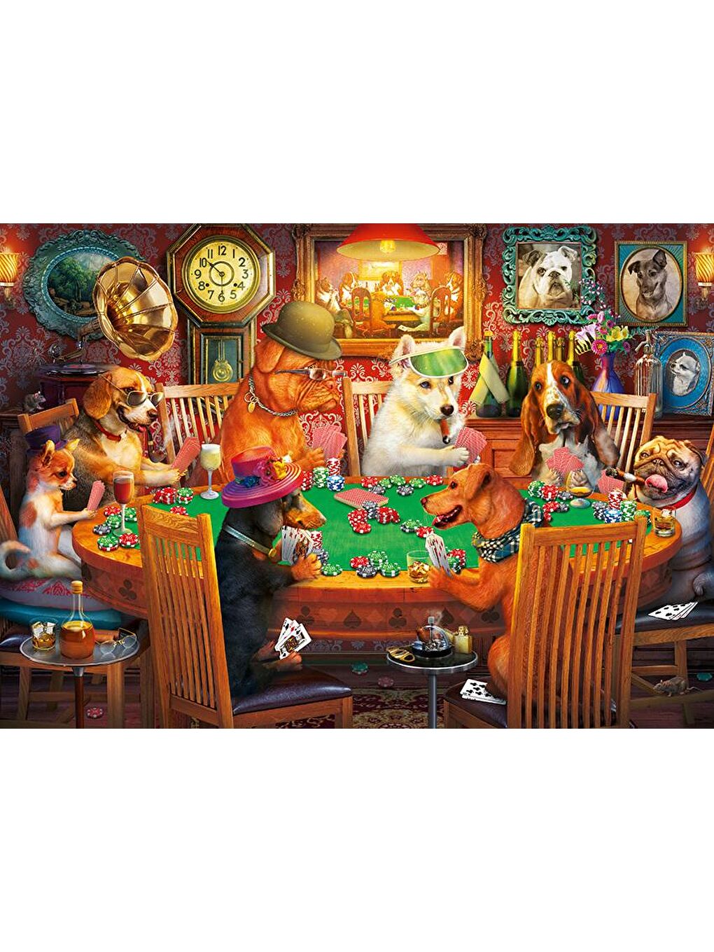 Art Puzzle Karışık 500 Parça Puzzle Kumarbaz Köpekler - 2