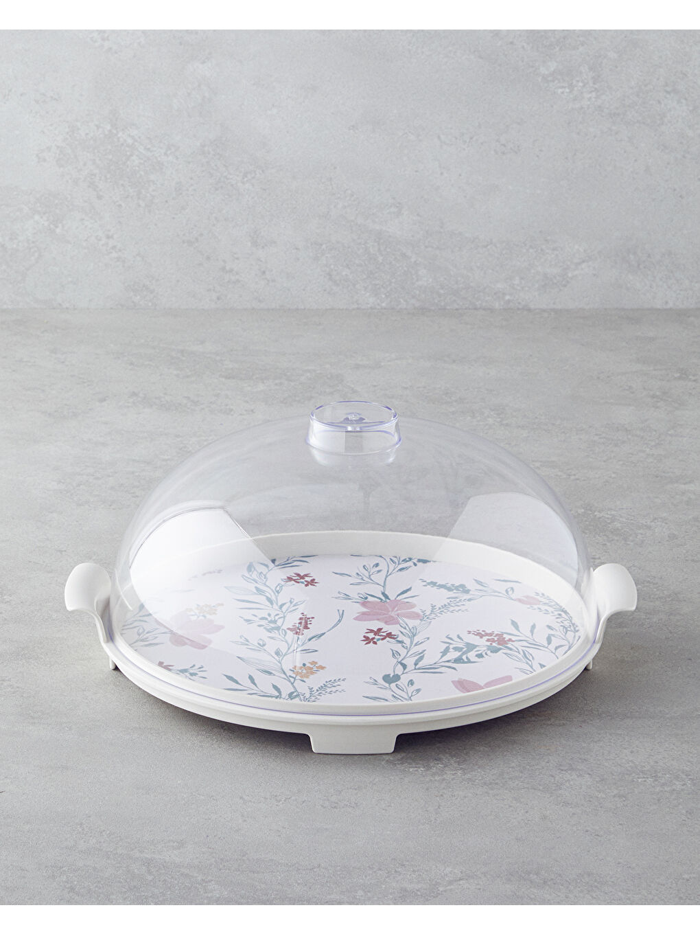 Beyaz Wilderness Melamin Kek Standı 30 cm Renkli