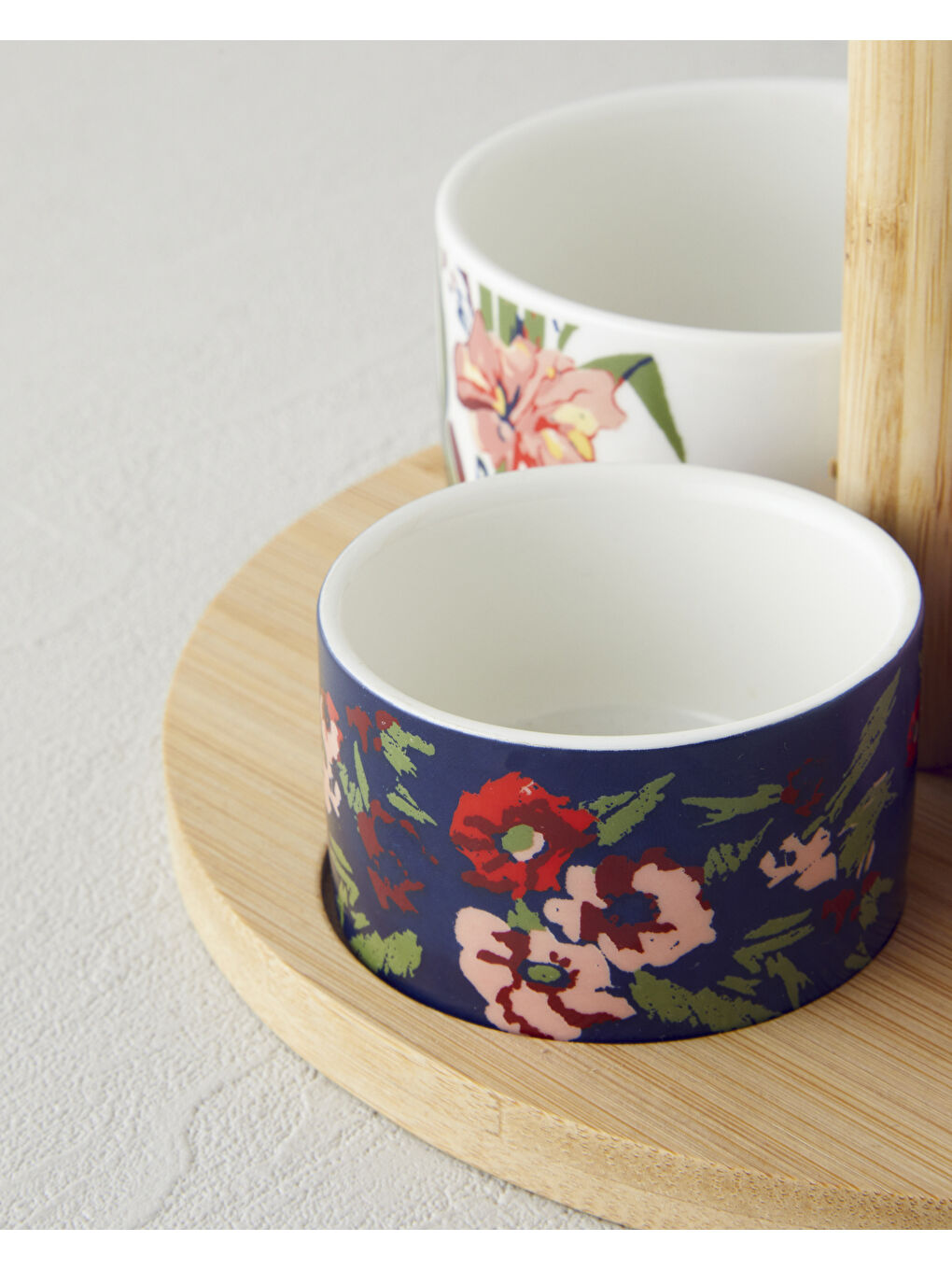 Beyaz Garden Charm Stoneware 4 Parça Sunumluk 20 cm Renkli-2