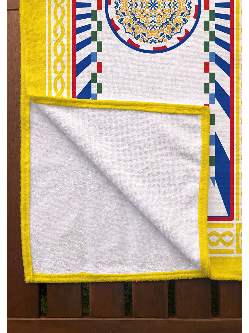 Karışık Renkli Desenli Havlu 75x150 cm   Plaj   Banyo Kullanımına Uygun   Hızlı Kuruyan Yumuşak Kumaş-1