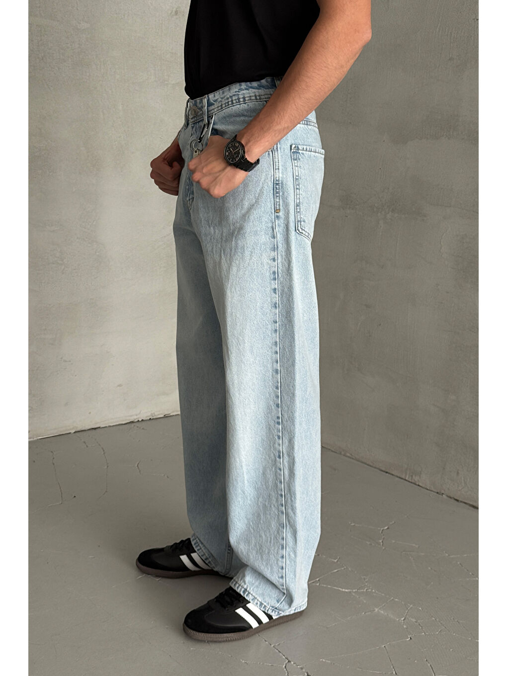 Mavi Erkek Ekstra Baggy Jean Pantolon-1