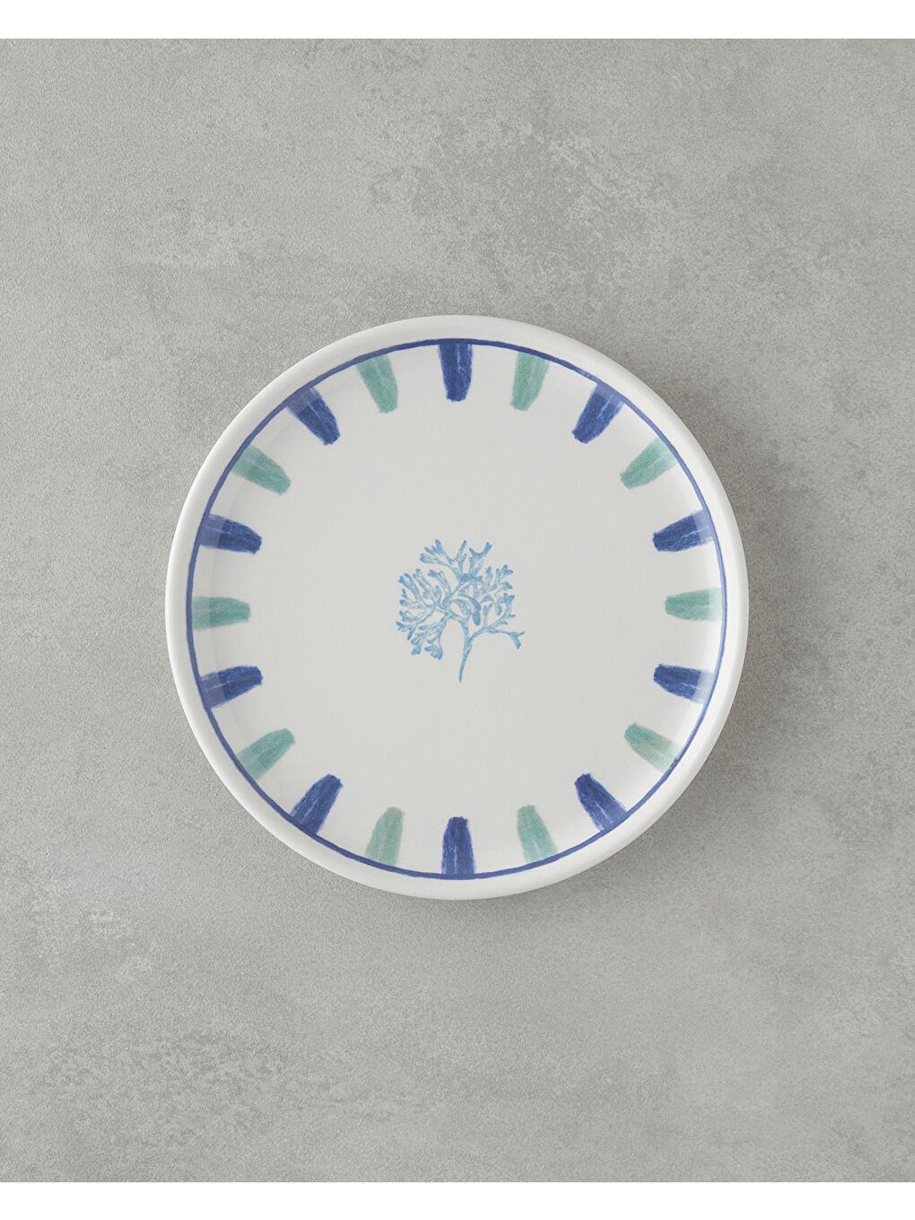 Mariscopia Seramik Pasta Tabağı 20 cm Mavi-yeşil