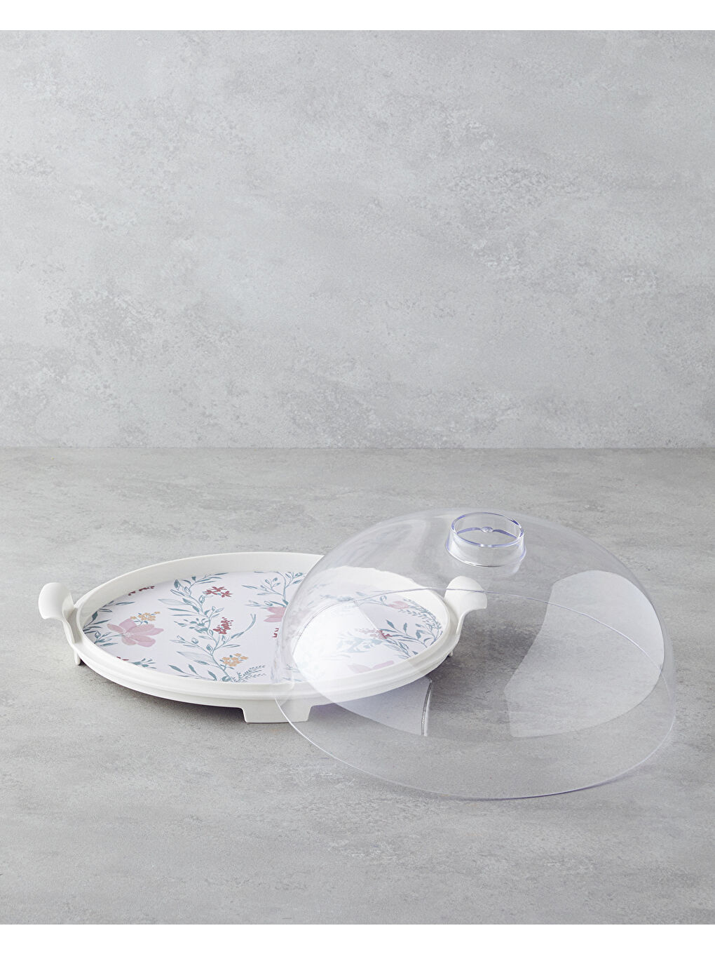 Beyaz Wilderness Melamin Kek Standı 30 cm Renkli-1