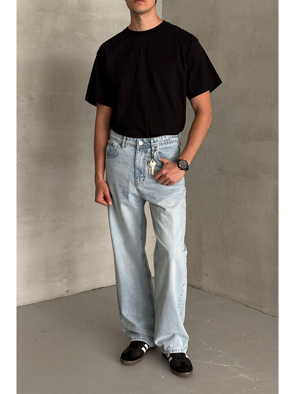 Mavi Erkek Ekstra Baggy Jean Pantolon-3