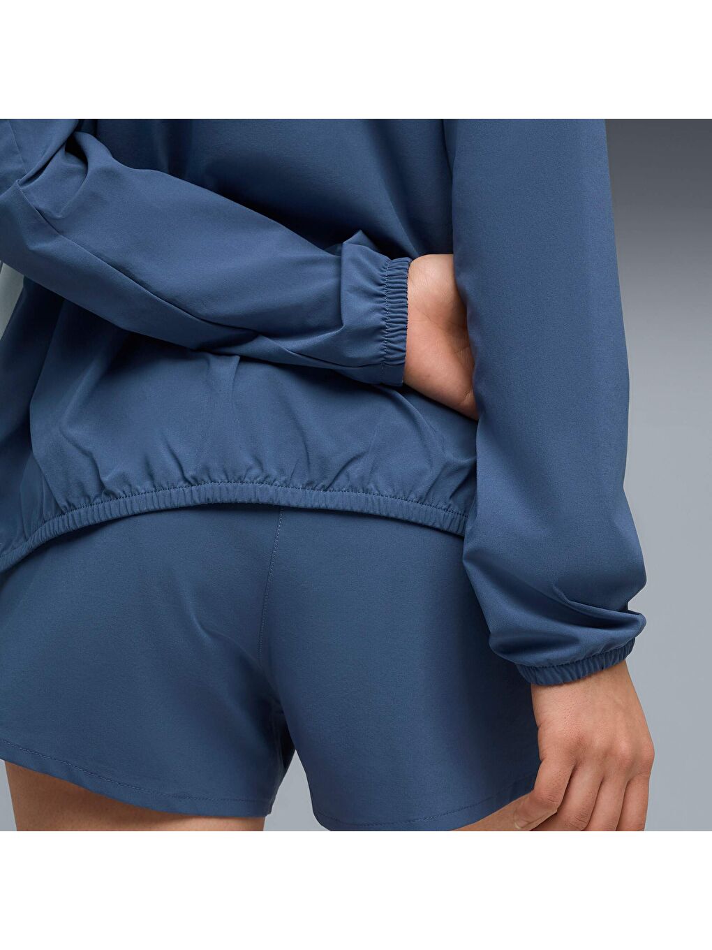 Lacivert VELOCITY Kadın Dokuma Koşu Ceketi-1