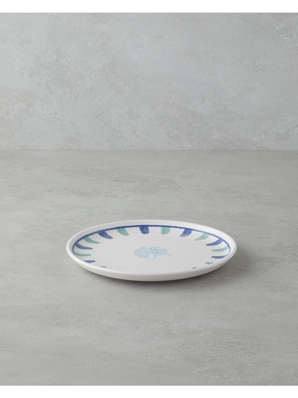 Mariscopia Seramik Pasta Tabağı 20 cm Mavi-yeşil-1