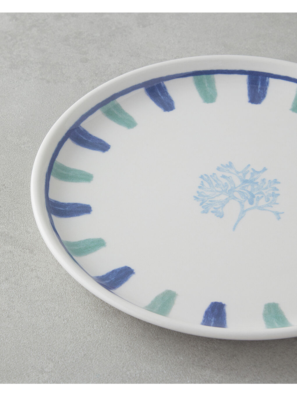 Mariscopia Seramik Pasta Tabağı 20 cm Mavi-yeşil-2