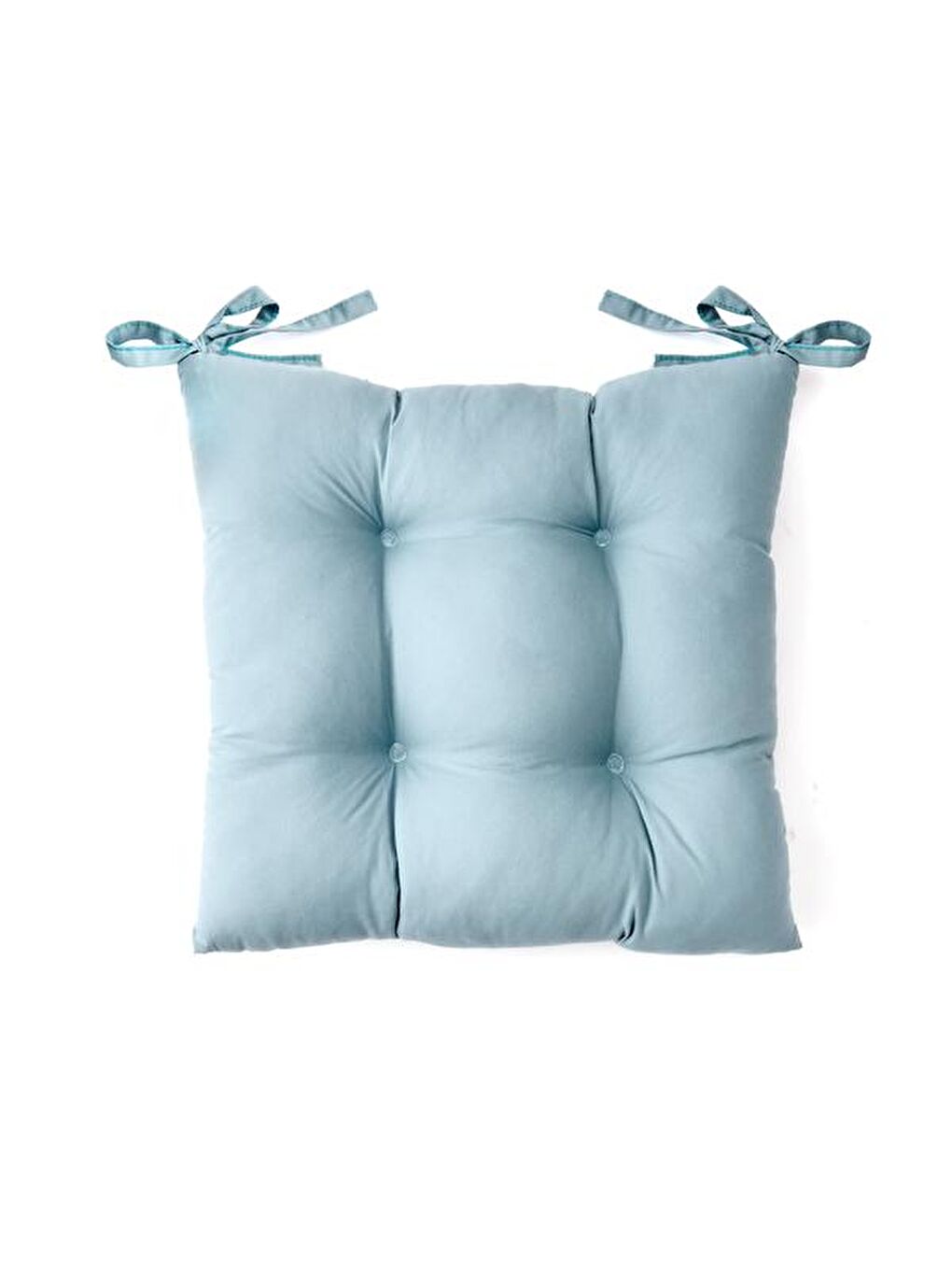 Soft Carre Sandalye Minderi - Mavi - 40x40 cm-1