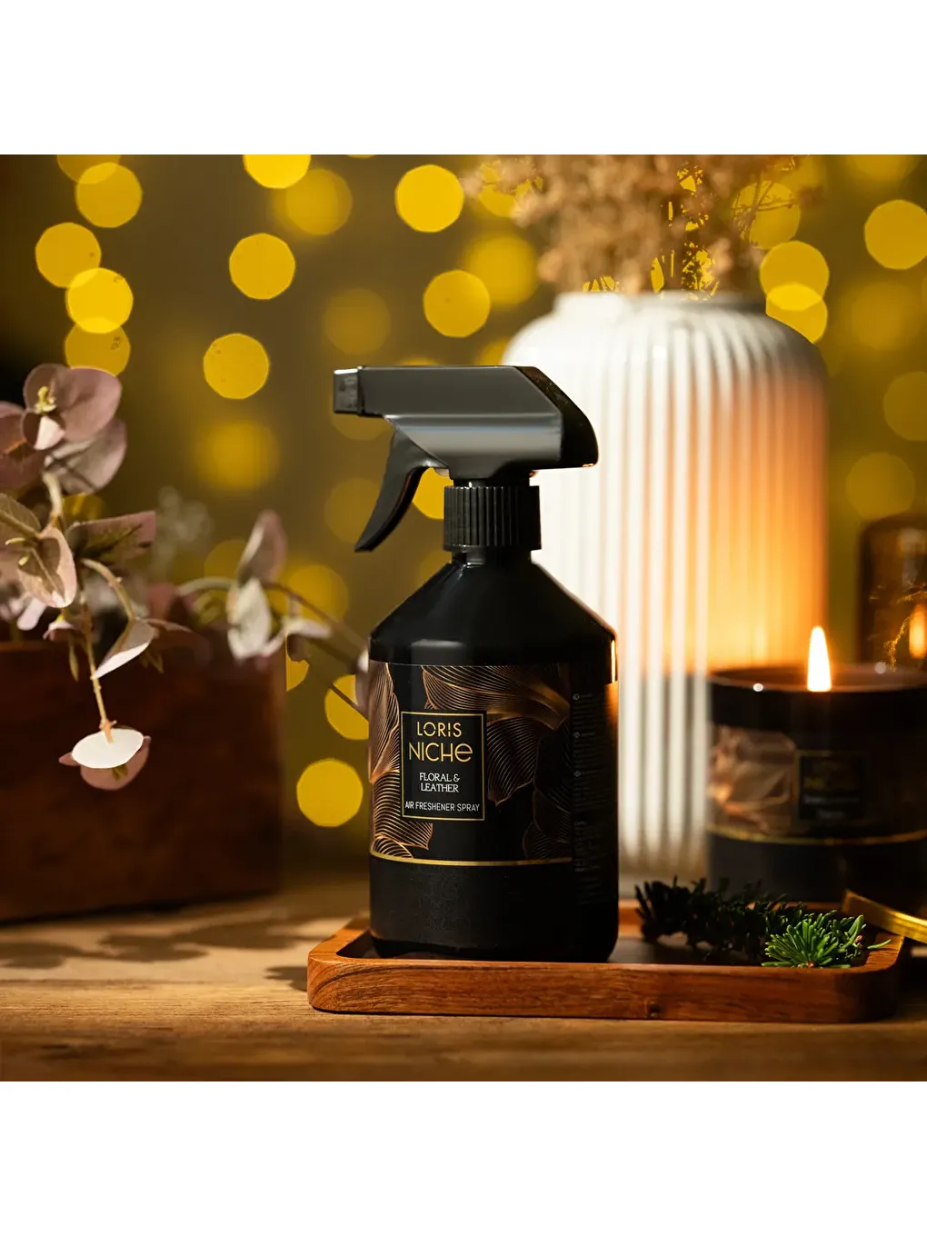 Siyah Niche Floral & Leather Sprey Oda Kokusu 500 ML-1