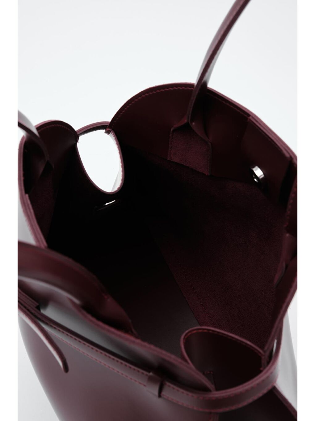 Monets Kemer Detaylı Omuz Çantası Bordo-3