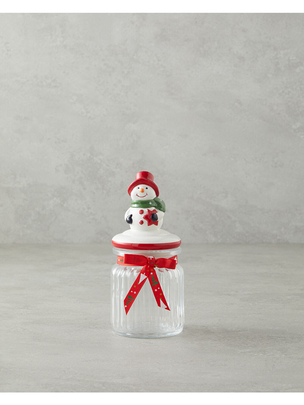 Snow Smile Cam Kavanoz 230 ml Beyaz - Kırmızı