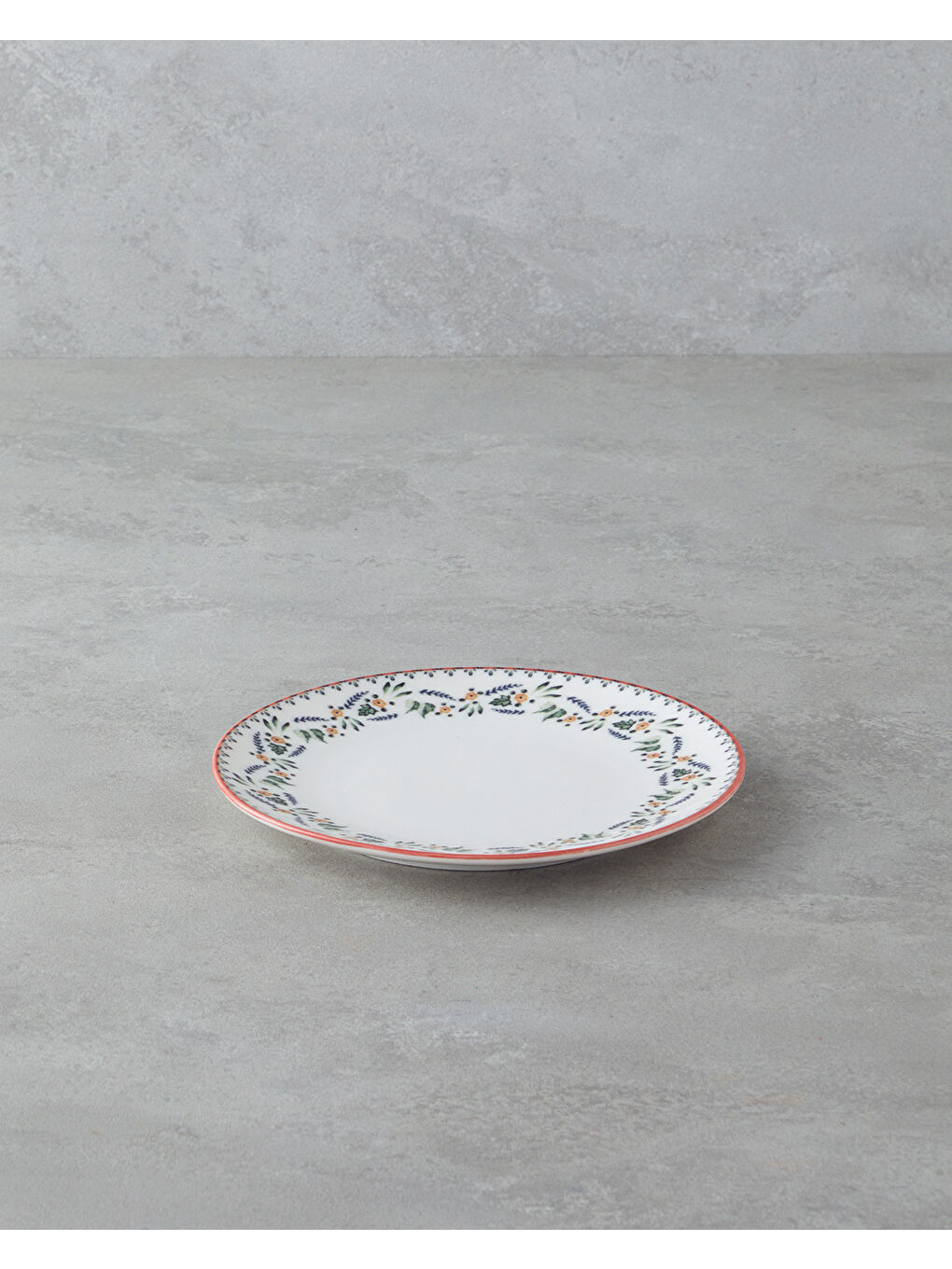 Beyaz Charmsy Bone Porselen Pasta Tabağı 19 cm Renkli-1