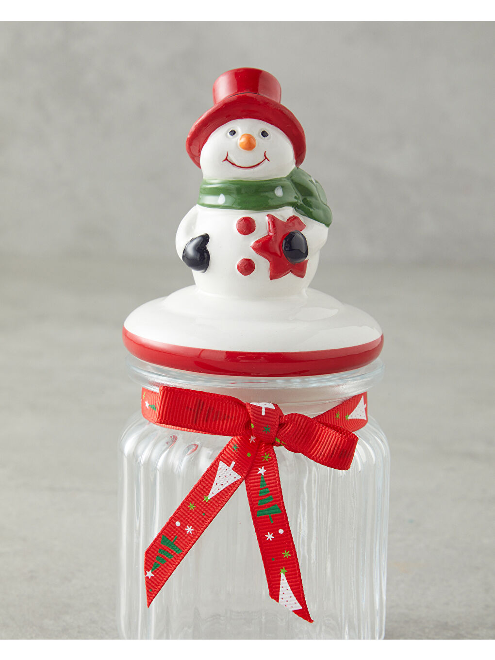 Snow Smile Cam Kavanoz 230 ml Beyaz - Kırmızı-2