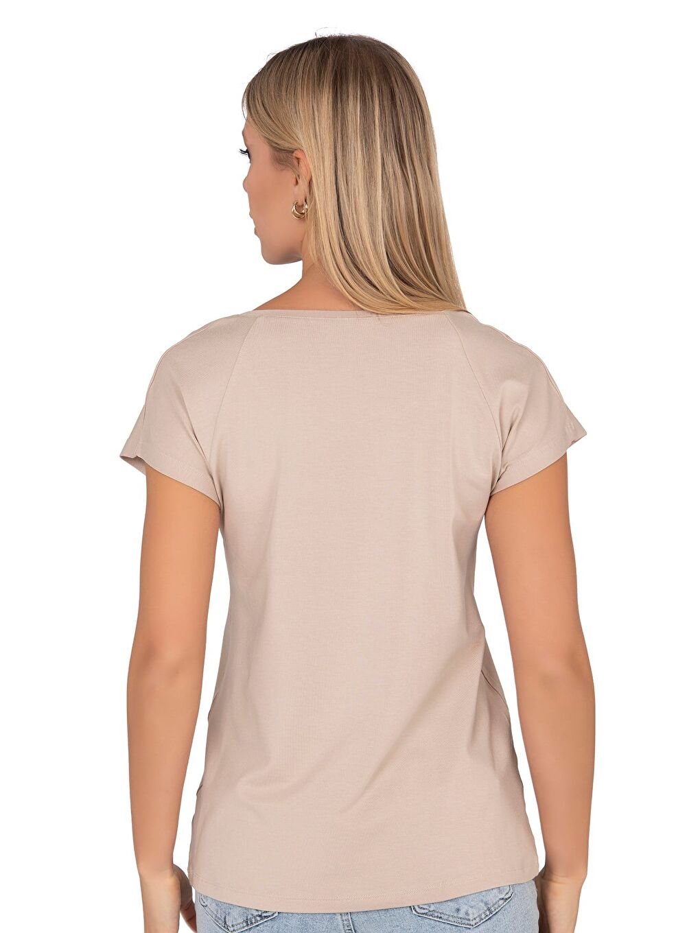 Kadın Viskon Çiçek Desenli Bluz | Kahverengi 27082-3