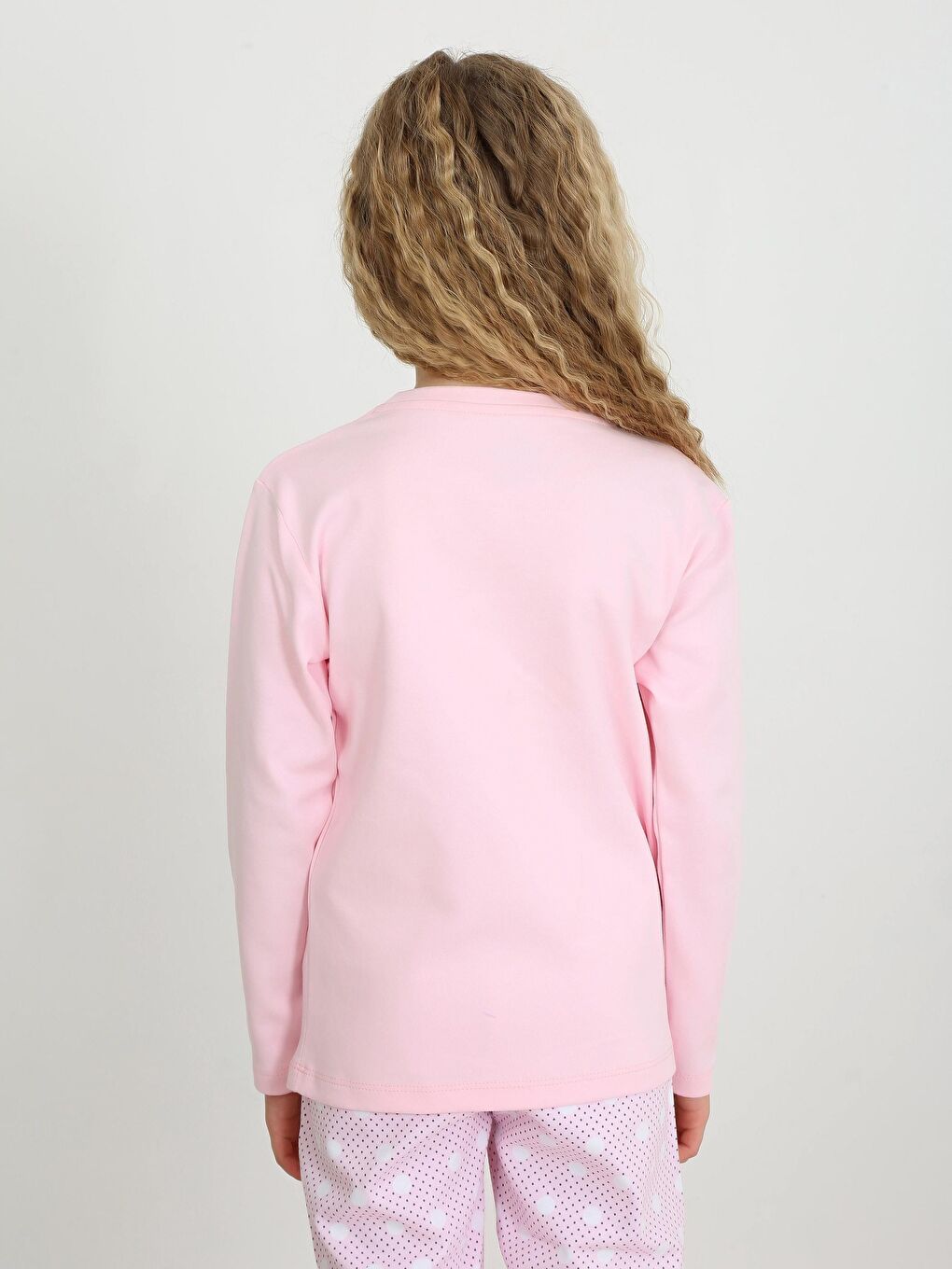 Pembe Kız Çocuk Uzun Kollu %100 Pamuklu Pijama Takımı Let Your-1